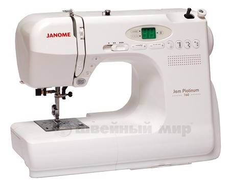 Janome Jem Platinum 760 Компактная швейная машина с микропроцессорным управлением