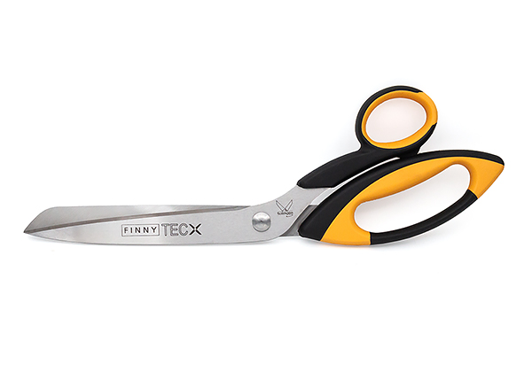 Ножницы FINNY Tec X 31 см усиленные для стекловолокна и карбона, одно зубчатое лезвие 