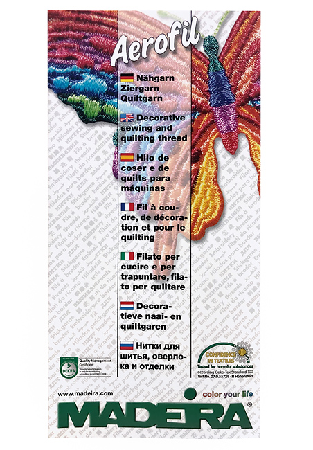 Карта цветов ниток Madeira Aerofil 