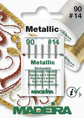 Иглы для вышивки металликом №90 Madeira 130/705H-E 5 шт 