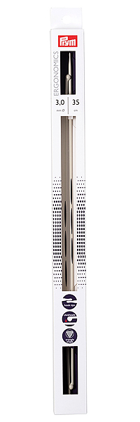 Спицы эргономичные Prym Ergonomics 35см/3,0мм (2шт) 