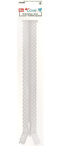 Молния Prym Love S11 декоративная потайная 20 см серебристо-серая 