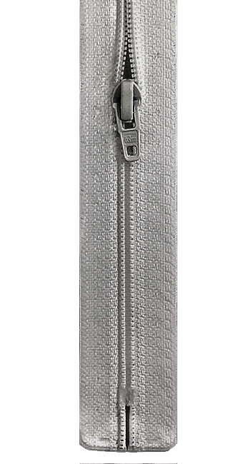 Молния S1 пластик 15 см серая 