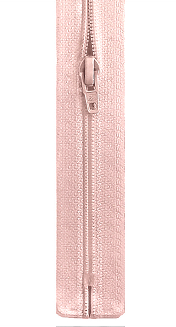 Молния S1 пластик 18 см светло-розовая 