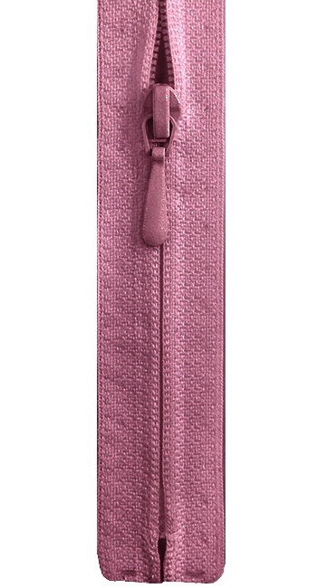 Молния S2 пластик 30 см тёмно-розовая 