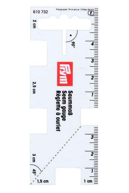 Линейка для разметки припусков, пластиковая прозрачная 