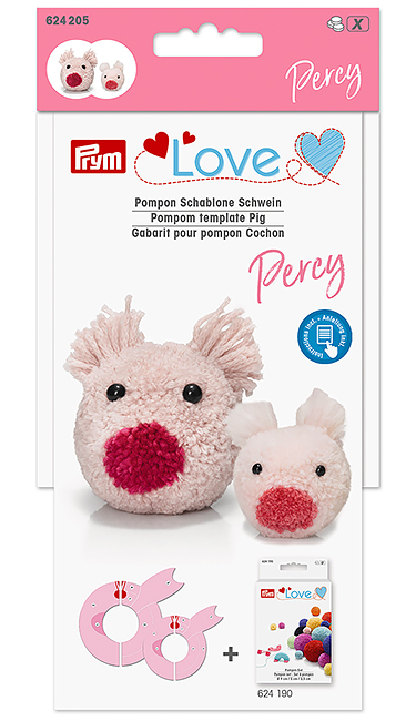 Шаблон для помпона Prym Love, Поросенок Перси 