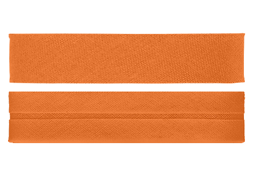 Косая бейка х/б (20мм), оранжевый 