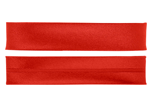 Косая бейка дюшес (20мм), красный 