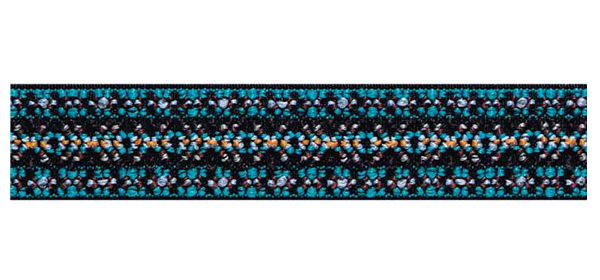 Эластичная лента Color 25мм, синий/бирюзовый 