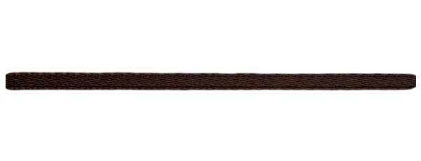 Атласная лента  (3мм), коричневый темный 