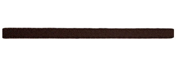 Атласная лента  (6мм), коричневый темный 