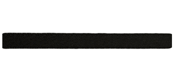 Атласная лента  (10мм), черный 
