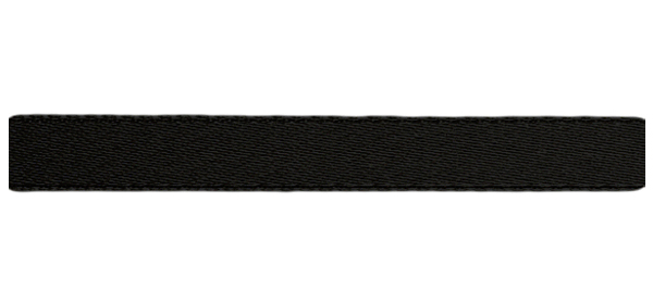 Атласная лента (15мм), черный 