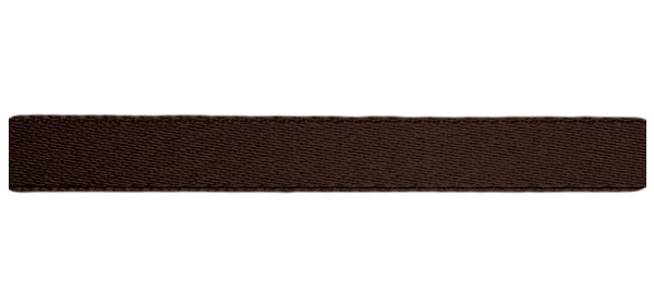 Атласная лента (15мм), коричневый темный 