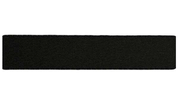 Атласная лента (25мм), черный 