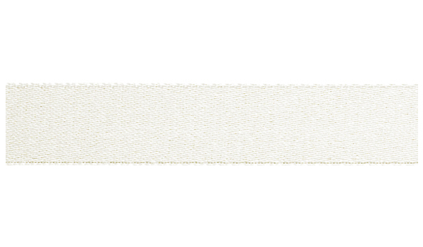 Атласная лента (25мм), белый 