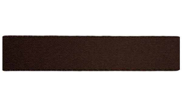 Атласная лента (25мм), коричневый темный 