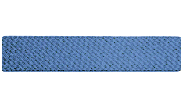 Атласная лента (25мм), сине-стальной 