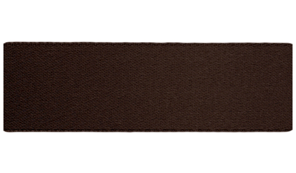 Атласная лента (38мм), коричневый темный 