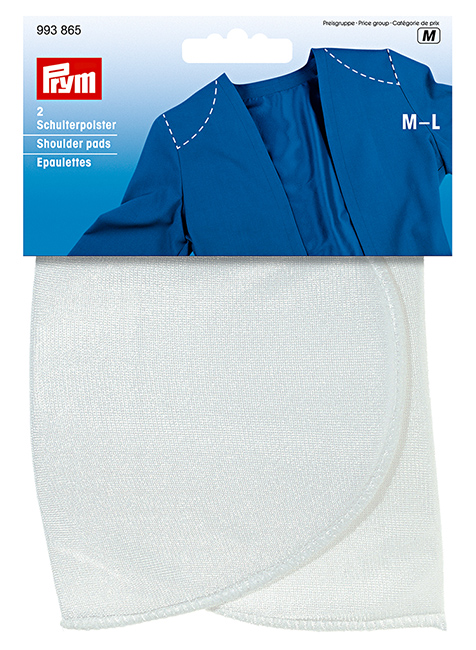 Плечики M-L, 160х115х15мм, белый, пара 