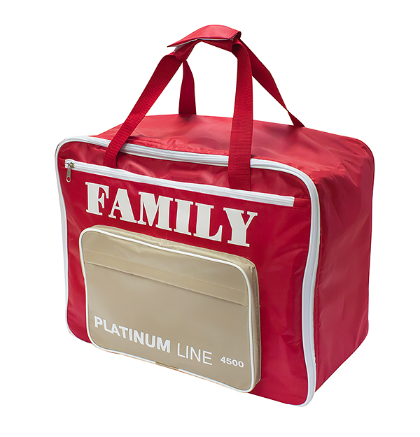 Сумка для швейных машин Family Platinum Line, красная/бежевая 