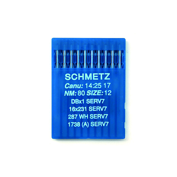 Иглы Schmetz DBx1 SERV7 80/12 для промышленных машин 