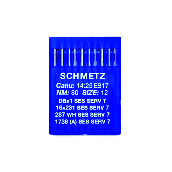 Иглы Schmetz DBx1 SES SERV7 80/12 для промышленных машин 