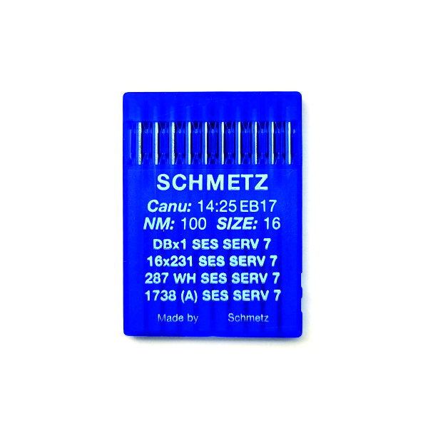 Иглы Schmetz DBx1 SES SERV7 100/16 для промышленных машин 