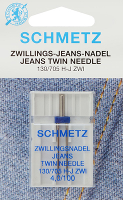 Двойная игла для джинсы NM100 NE4.0 Schmetz 130/705H-J ZWI 1 шт 