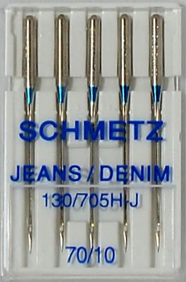 Иглы для джинсы №70 Schmetz 130/705H-J 5 шт 