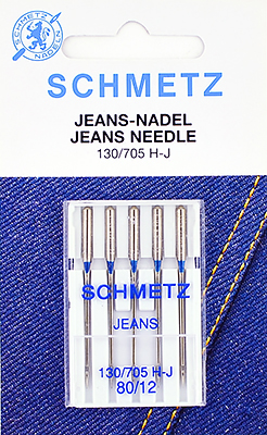 Иглы для джинсы №80 Schmetz 130/705H-J 5 шт 