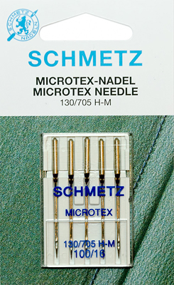 Иглы для микротекстиля №100 Schmetz 130/705H-M 5 шт 