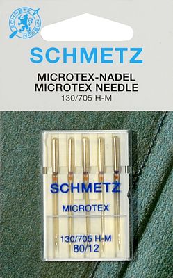 Иглы для микротекстиля №80 Schmetz 130/705H-M 5 шт 