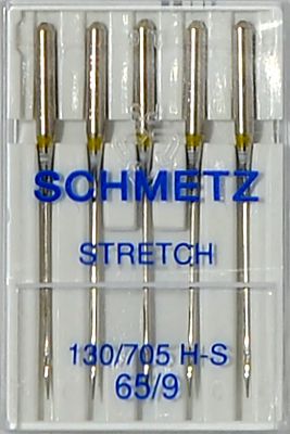 Иглы для эластичных материалов №65 Schmetz 130/705H-S 5 шт 