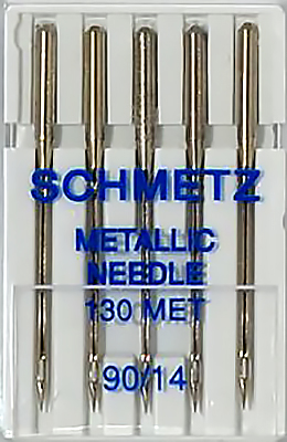 Иглы для вышивки металликом №90 Schmetz 130 MET 5 шт 