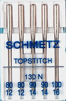 Иглы для отстрачивания №80-100 Schmetz 130N 5шт 