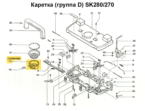 Ручка выбора узора SK280 