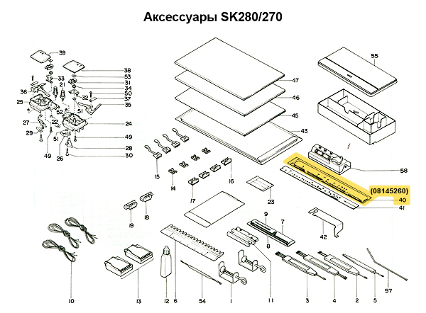 Набор калибровочных линеек SK270 