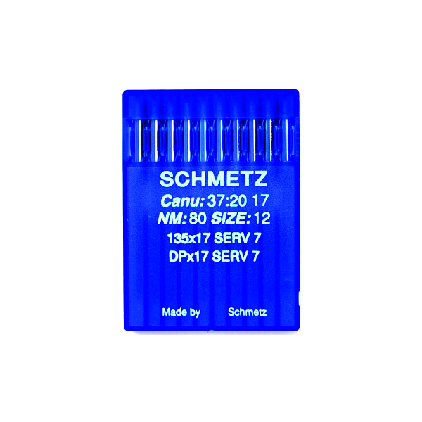 Иглы Schmetz DPx17 SERV7 80/12 для промышленных машин 