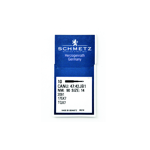 Иглы Schmetz TQx7 90/14 для промышленных машин 