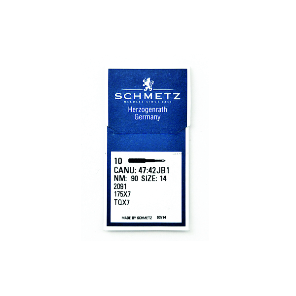 Иглы Schmetz TQx7 90/14 для промышленных машин 